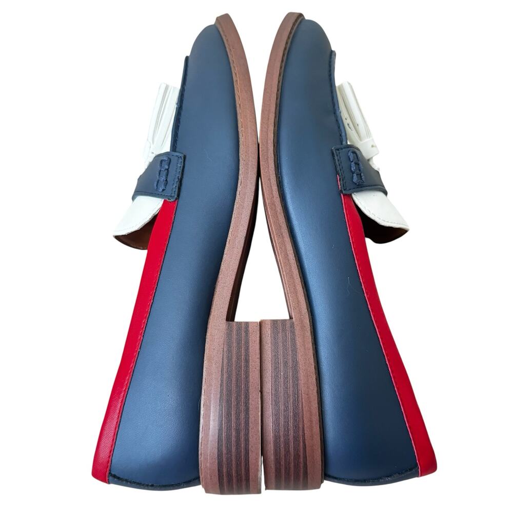 Franco Sarto Carolyn Loafer Shoe Red White and Blue Size 9.5 - Picture 7 of 11